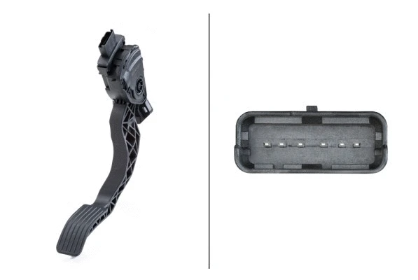 6PV009949821 HELLA Педаль газу DS DS 3  CITROEN C2, C2 ENTERPRISE, C3 AIRCROSS I, C3 I, C3 II, C3 III, C3 PLURIEL, C-ELYSEE, DS3  PEUGEOT 2008 I, 207, 208, 208 I, 301, 307, 308, 308 I, 308 II 1.0-2.0D 08.00-