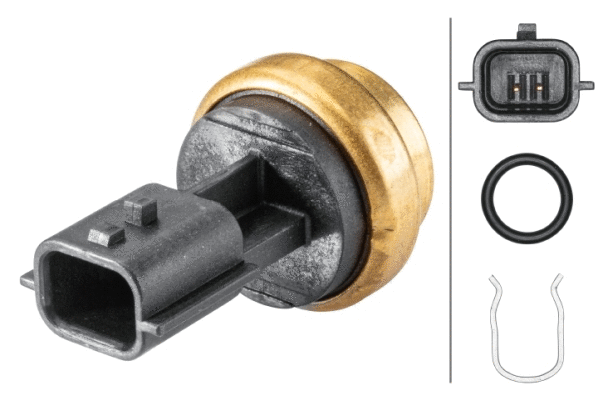 6PT013113221 HELLA Coolant temperature sensor (number of pins: 2, black) fits: DACIA DOKKER, DOKKER/MINIVAN, DUSTER, DUSTER/SUV, JOGGER, LODGY, LOGAN, LOGAN EXPRESS, LOGAN II, LOGAN III, LOGAN MCV 0.9-Electric 06.01-