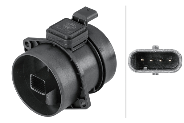 8ET358095321 HELLA Витратомір повітря (4 pin, модуль) MERCEDES C (C204), C T-MODEL (S204), C (W204), CLS (C218), CLS SHOOTING BRAKE (X218), E (A207), E (C207), E T-MODEL (S212), E (W212), GLE (W166) 1.8-3.7 09.03-