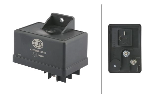 4RV008188111 HELLA HELLA FIAT Реле свічок розжарювання Ducato 1.9d/td, Tempra 1.9td