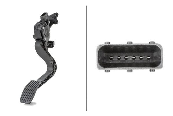 6PV010175751 HELLA Педаль газу FIAT DOBLO, DOBLO CARGO, QUBO 1.3D/1.6D 01.10-