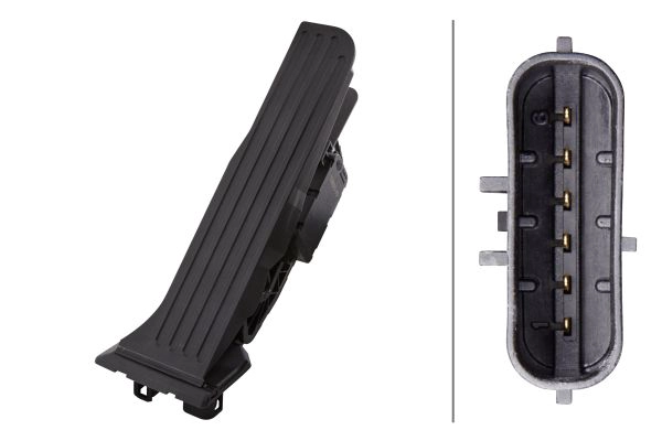 6PV008890701 HELLA Педаль газу AUDI Q3  SEAT ALHAMBRA, ALTEA, ALTEA XL, TOLEDO III  SKODA YETI  VW GOLF PLUS, GOLF PLUS V, SHARAN, TIGUAN 1.2-2.5 03.04-12.22