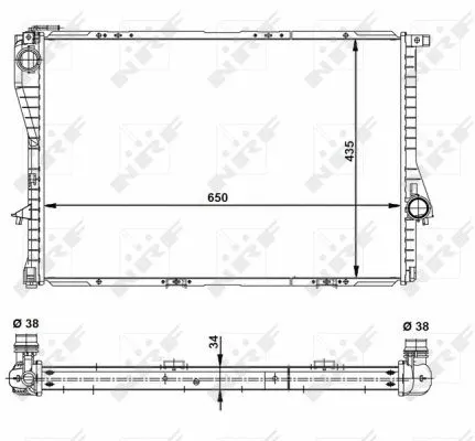 55321 NRF Радиатор двигателя