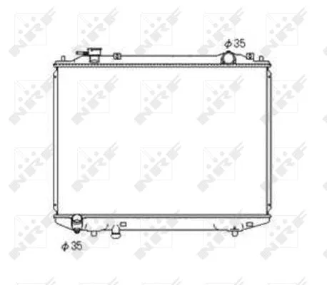 53567 NRF Радиатор двигателя