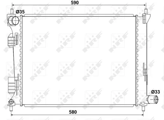 53166 NRF Радиатор двигателя