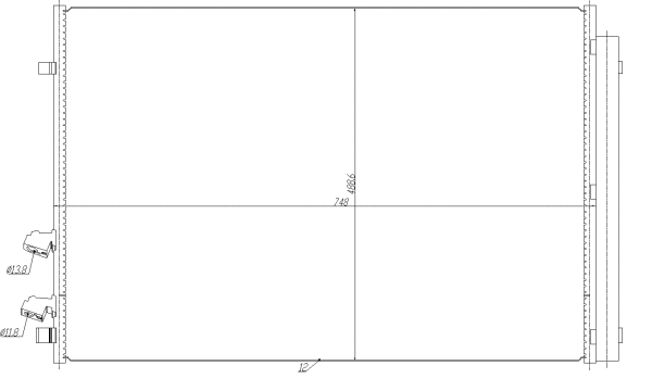 350477 NRF Радиатор кондиционера
