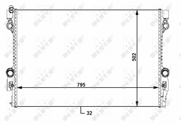 59172 NRF Радиатор двигателя