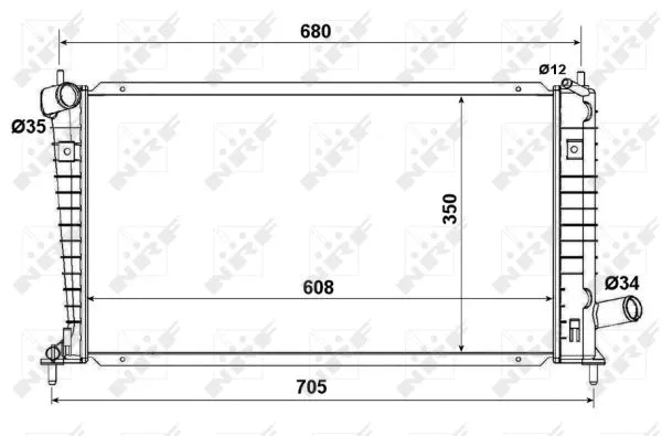 53189 NRF Радиатор двигателя
