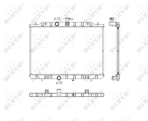 53762 NRF Радиатор двигателя