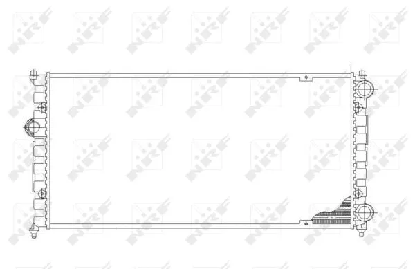 54687 NRF Радиатор двигателя