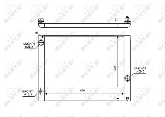 53728 NRF Радиатор двигателя