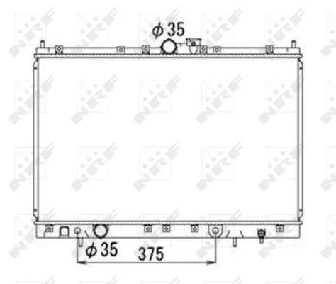 53690 NRF Радиатор двигателя