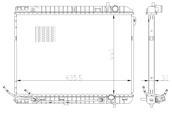59297 NRF Радиатор двигателя