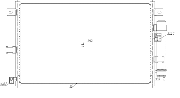 350481 NRF Радиатор кондиционера