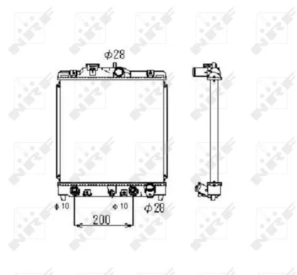 516356 NRF Радиатор двигателя