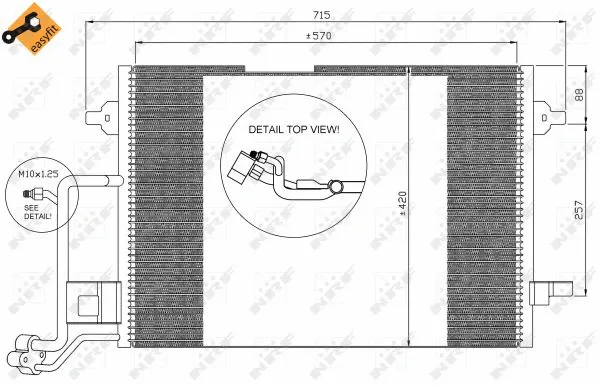 35308 NRF Радиатор кондиционера