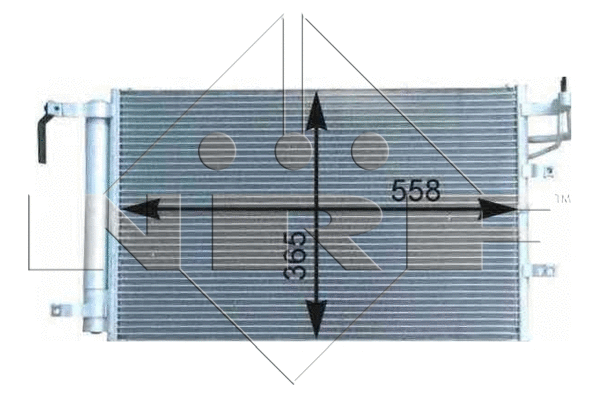 35982 NRF Радиатор кондиционера