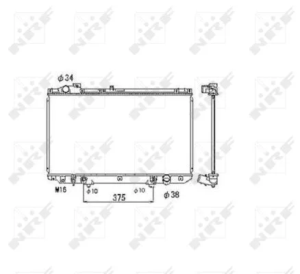 53467 NRF Радиатор двигателя