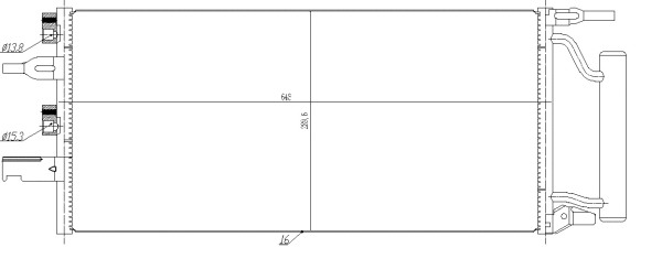 350475 NRF Радиатор кондиционера