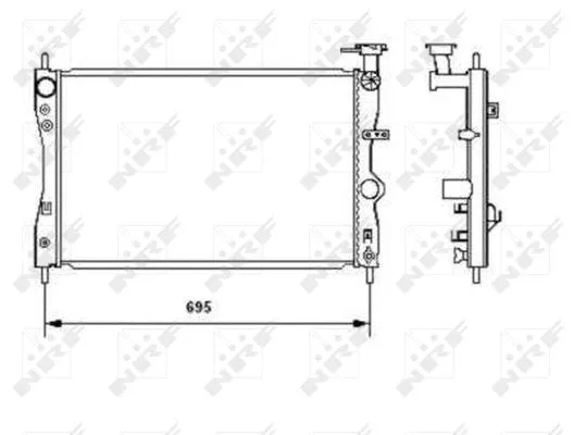 53464 NRF Радиатор двигателя