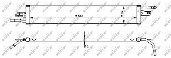 31744 NRF Масляний радіатор LAND ROVER DISCOVERY IV, RANGE ROVER SPORT I 3.0D 09.09-12.18
