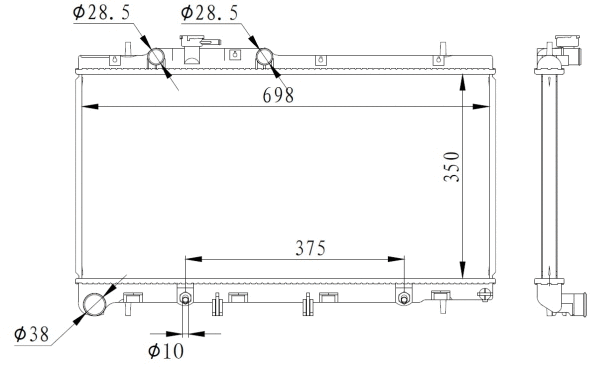 59227 NRF Радиатор двигателя