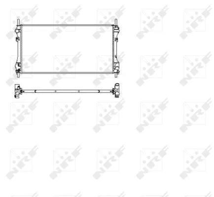509697 NRF Радиатор двигателя