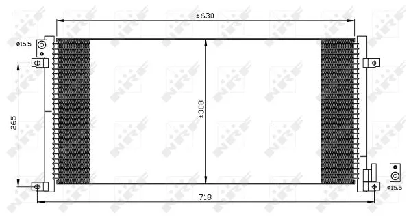 35491 NRF Радиатор кондиционера