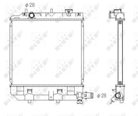 53433 NRF Радиатор двигателя