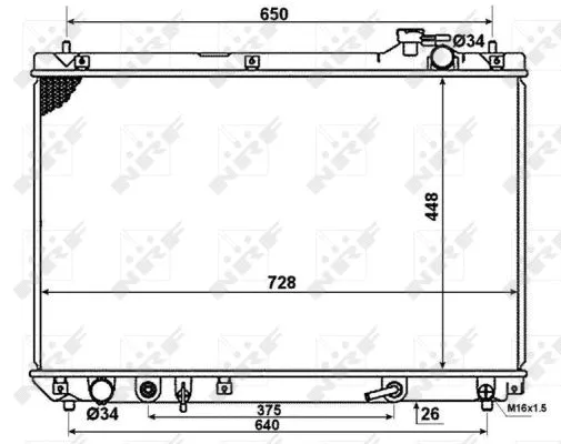 58378 NRF Радиатор двигателя