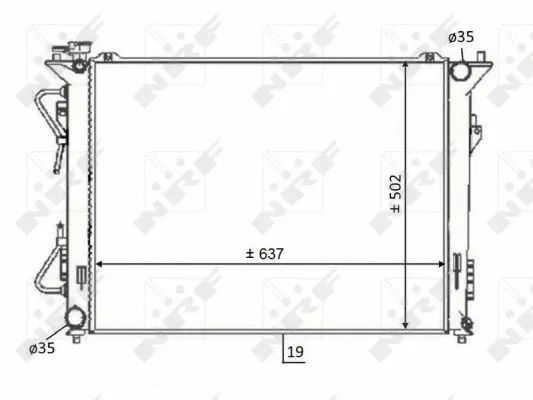 59064 NRF Радиатор двигателя