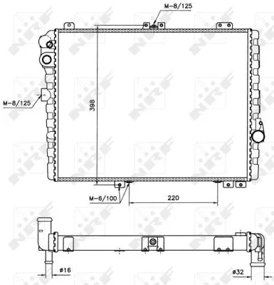 58579 NRF Радиатор двигателя