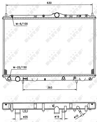 509518 NRF Радиатор двигателя