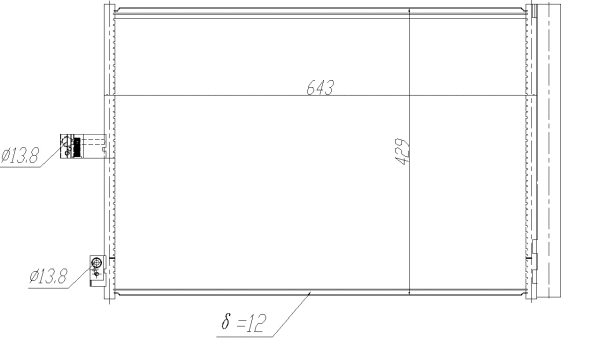 350457 NRF Радиатор кондиционера