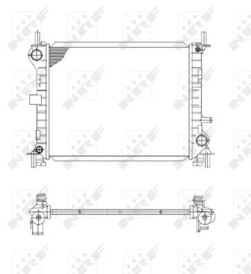 509614 NRF Радиатор двигателя