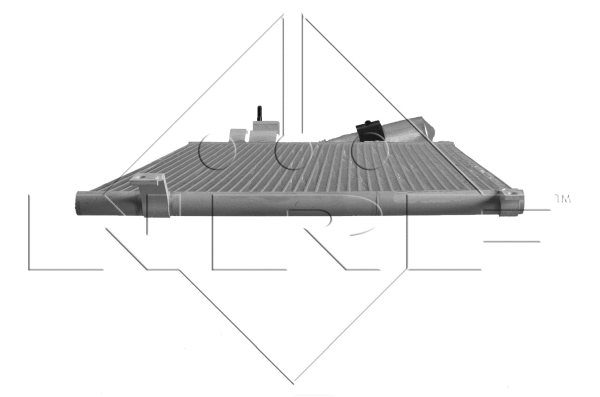 350017 NRF Радиатор кондиционера