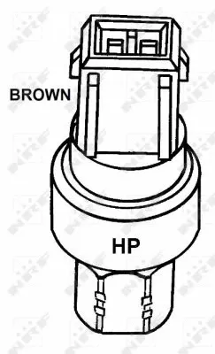 38913 NRF Перемикач тиску кондиціонера VOLVO 940, 940 II, 960, 960 II 2.0-2.9 08.90-10.98