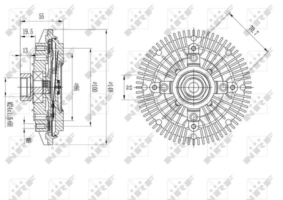 49601 NRF Віскозна муфта