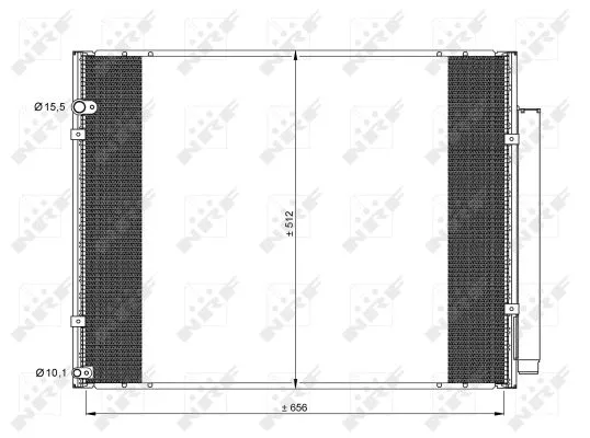 35857 NRF Радиатор кондиционера