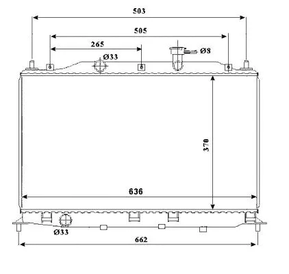 53822 NRF Радиатор двигателя
