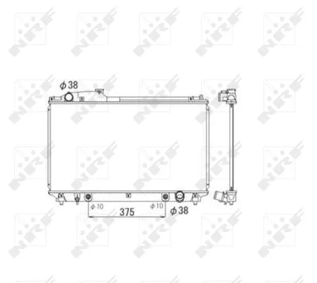 53584 NRF Радиатор двигателя