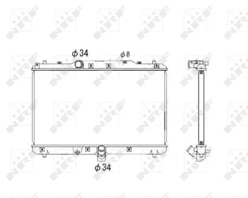 53579 NRF Радиатор двигателя