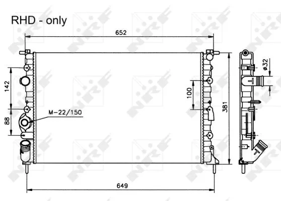 58025 NRF Радиатор двигателя
