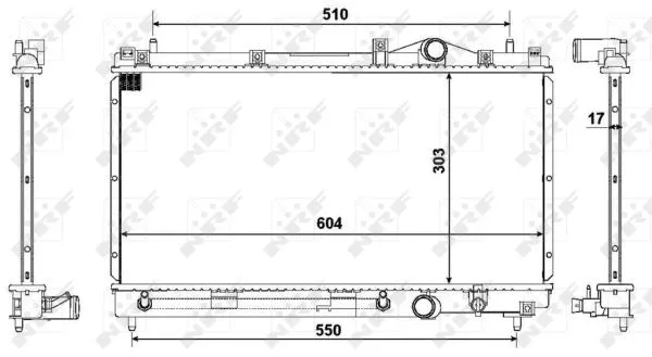 50332 NRF Радиатор двигателя