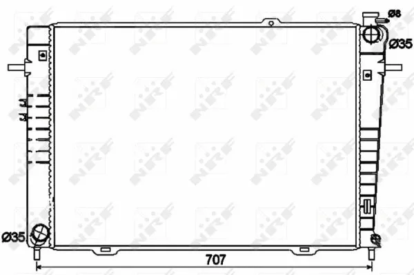 53497 NRF Радиатор двигателя