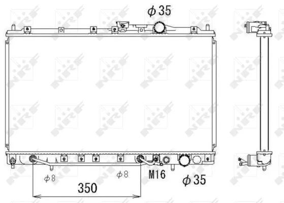 53283 NRF Радиатор двигателя