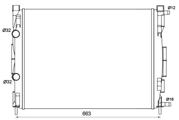 58327 NRF Радиатор двигателя