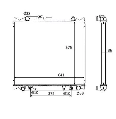 58647 NRF Радиатор двигателя