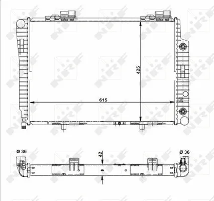 51281 NRF Радиатор двигателя