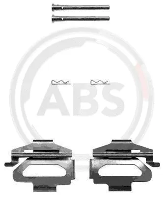1225Q A.B.S. Гальмівні колодки (монтажний набір)
